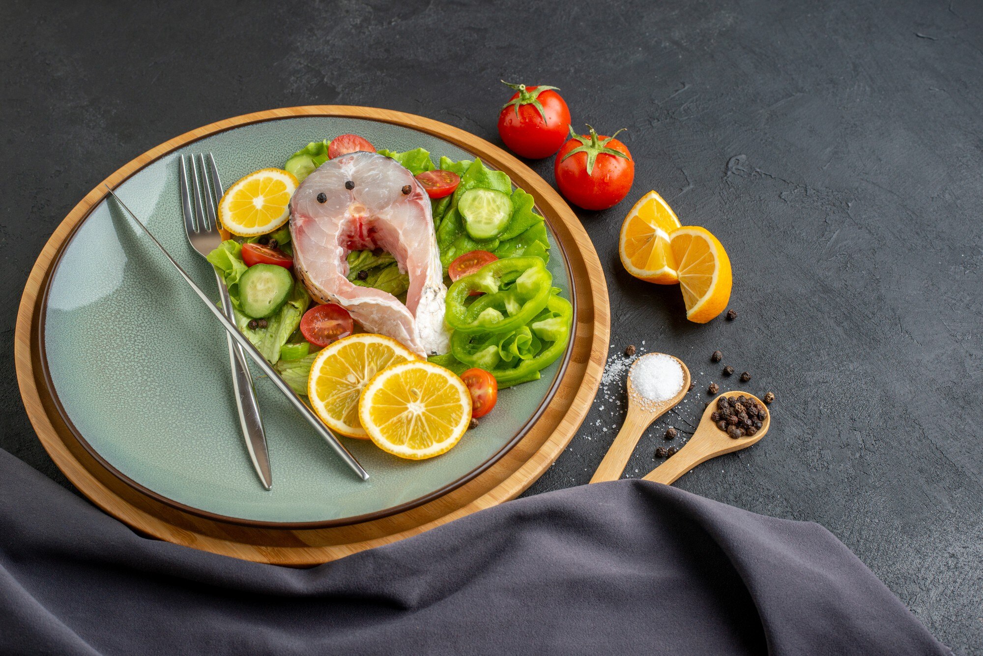 Plat makanan diet sihat
